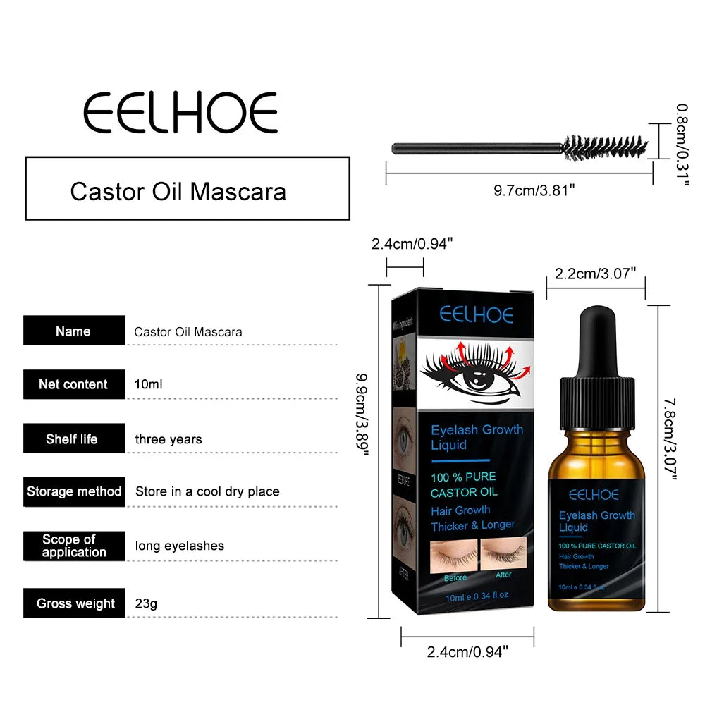 7-Day Eyelash Growth Serum – Natural Thicker, Fuller Lashes & Brows Enhancer, 10ml