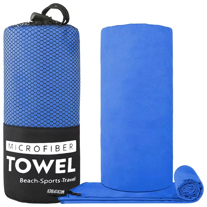 Microfiber Towel with Mesh Bag – Perfect for Travel, Camping, Gym, Yoga, Hiking & Backpacking. Quick Dry – Super Absorbent – Ultra Lightweight – Compact & Portable. Suitable for Beach, Swimming, Sports & Outdoor Adventures - Part 1