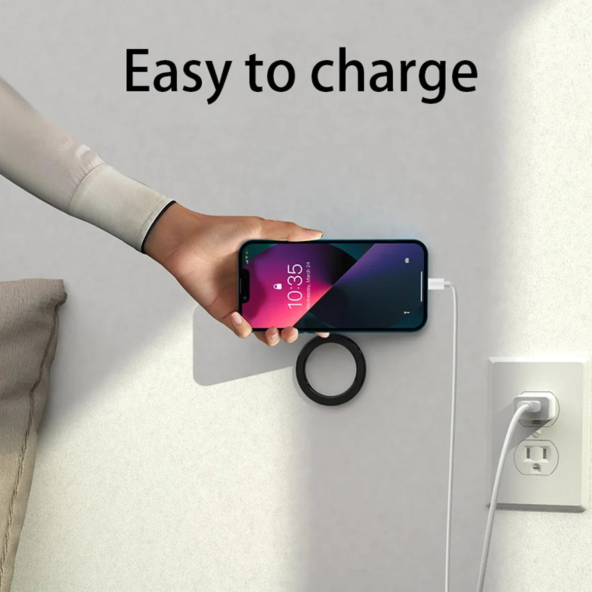 Magnetic Ring Holder For Iphone, Ipad & Universal Devices – Magsafe Compatible Wall & Car Phone Stand