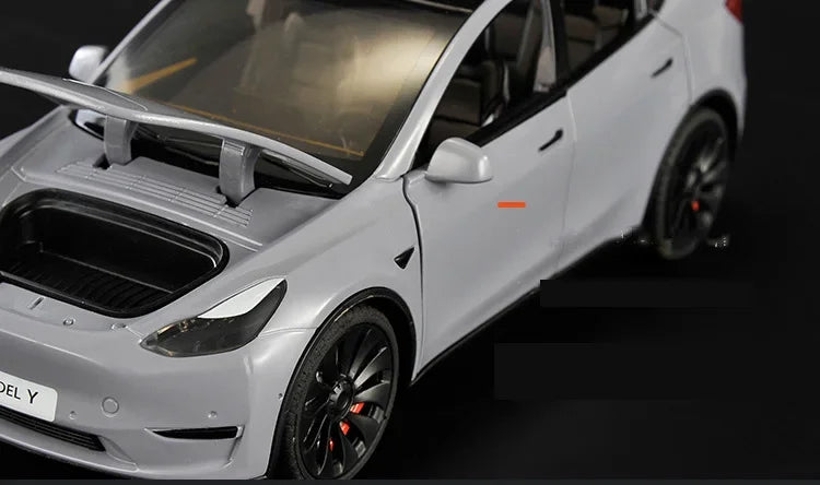 1:24 Tesla Model Y, 3, S Diecast Car – Alloy Toy with Sound & Light