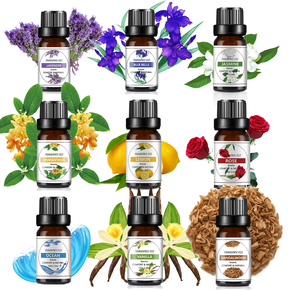 10ml Natural Fruit Essential Oil – Mango & Pineapple Scent for Diffusers, DIY Soaps & Candles