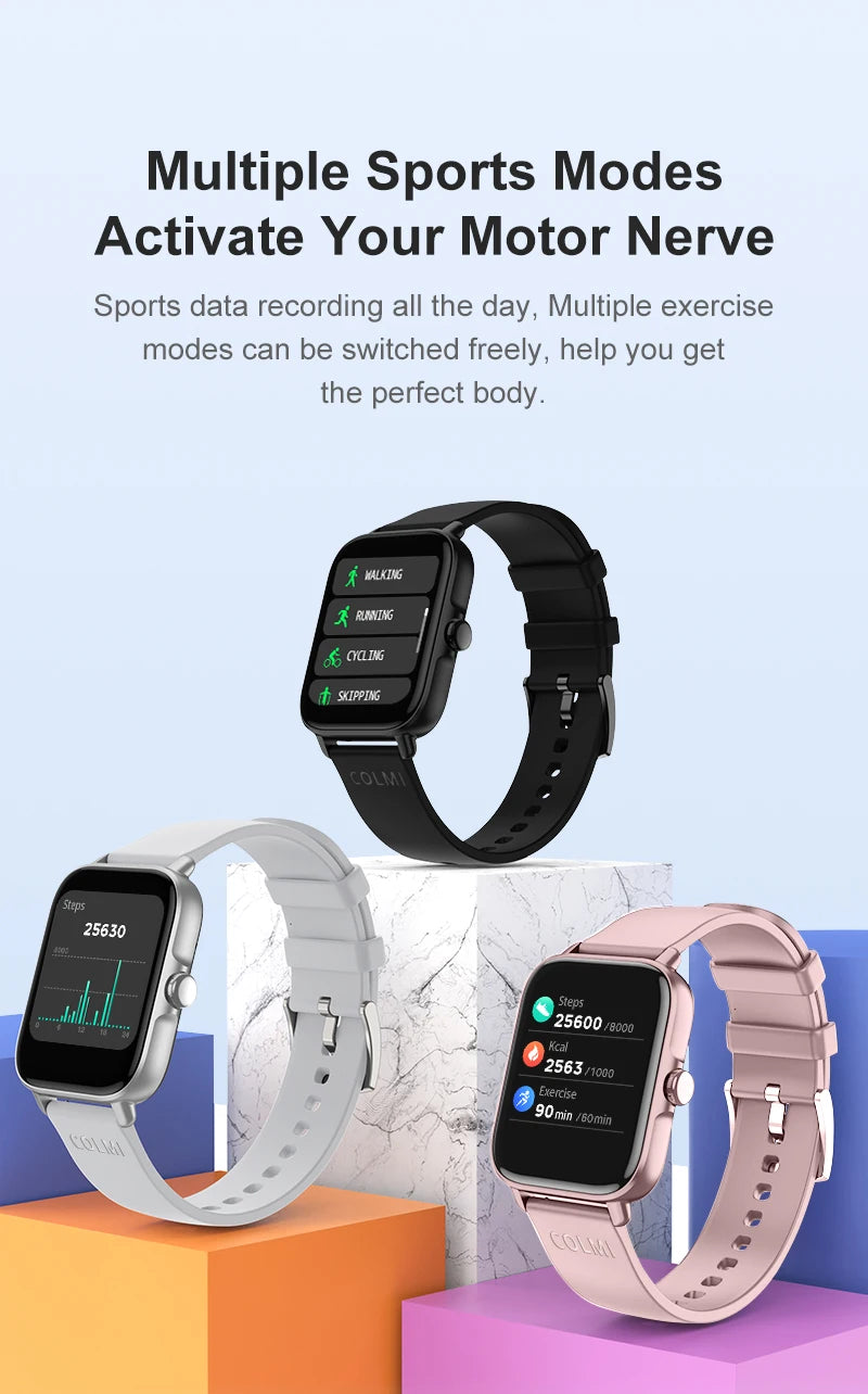 COLMI P28 Plus 2023 Smart Watch – 1.9" HD, IP68 Waterproof, Bluetooth Calling, Fitness Tracker for Android & iOS