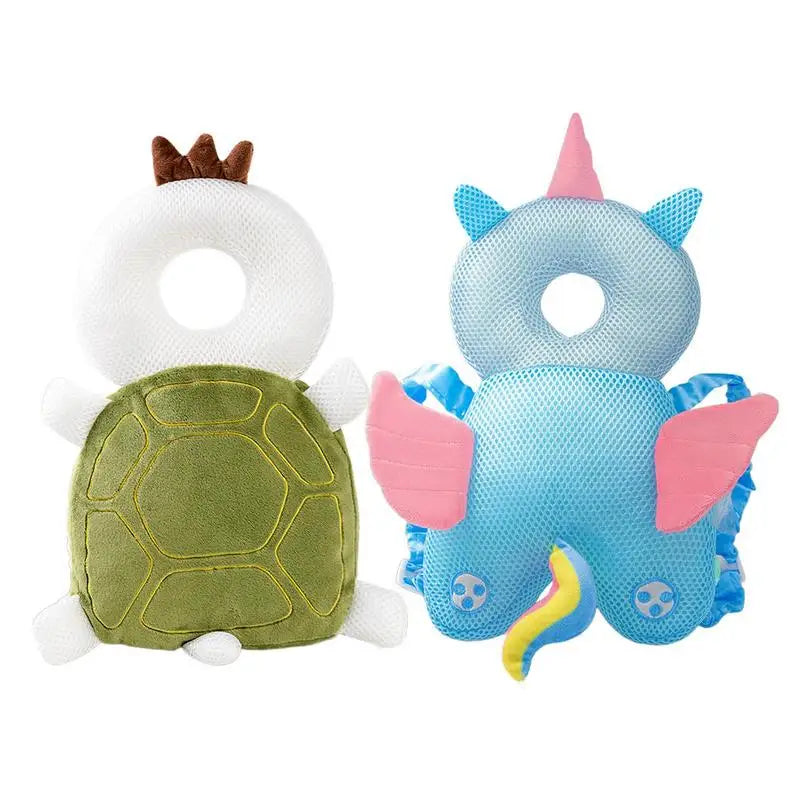 Baby Head Protector Backpack Pillow for Toddlers – Soft PP Cotton Cushion with Cartoon Designs