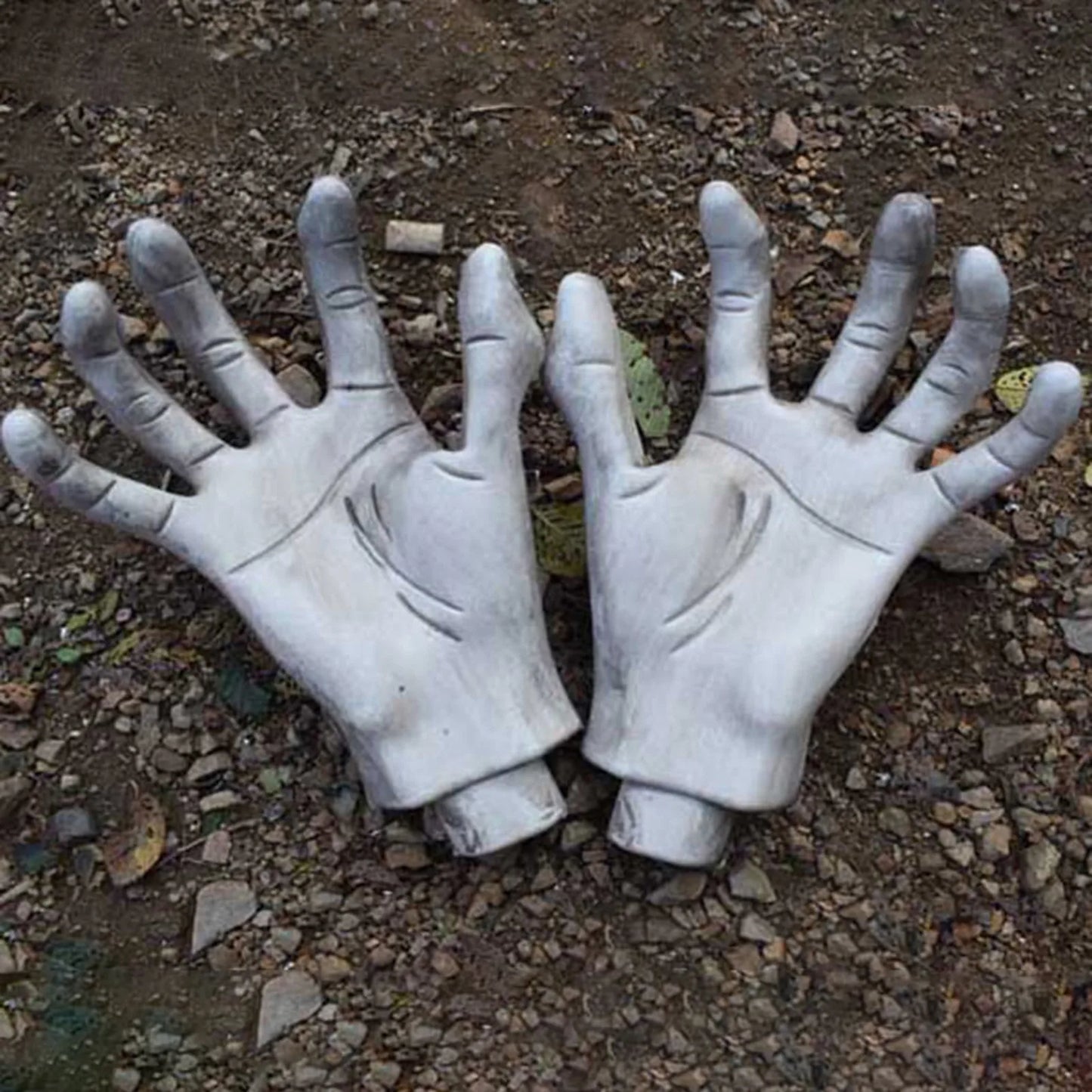 Halloween Fake Human Witch Hands – Plastic Horror Props for Spooky Decorations