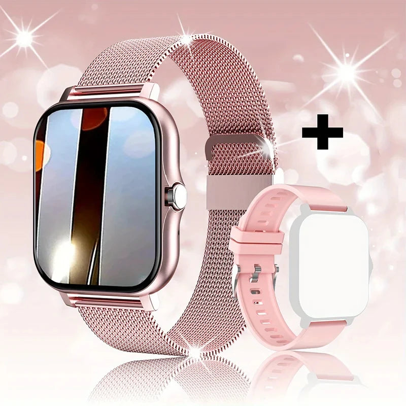 2024 Smartwatch for Men & Women – Full Touch Screen, Fitness Tracker, BT Call, Waterproof Sports Watch