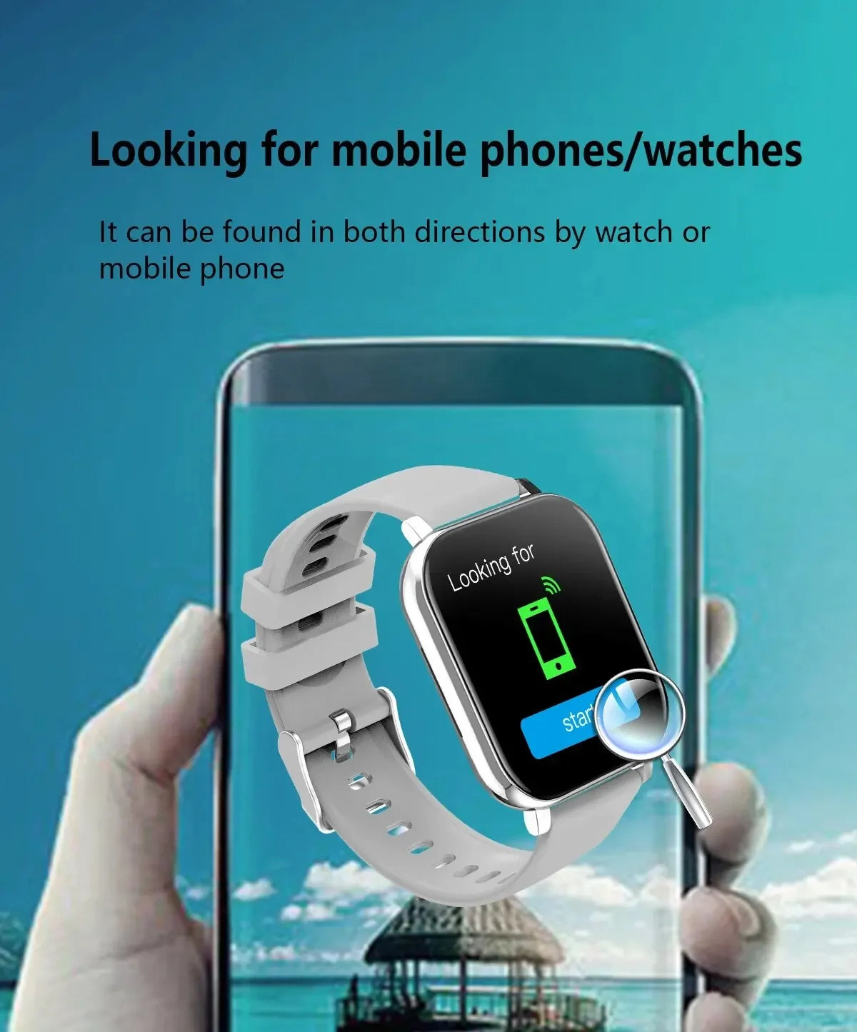 2024 Smart Watch for Men & Women - 1.44" DIY Faces, Bluetooth Call, Fitness Tracker