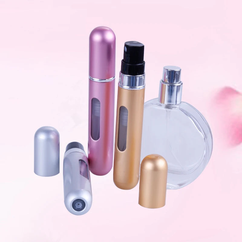 5ml Refillable Travel Perfume Spray Bottle – Bottom Charge, Portable & Eco-Friendly