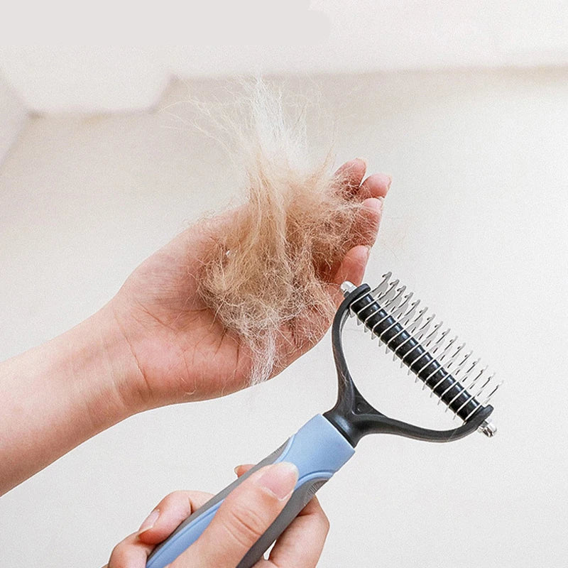 Animal Hair Brush Dog Grooming Brush Pet Hair Remover for Matted Long and Short Curly Haired Cats Pet Supplies Dog Accessories
