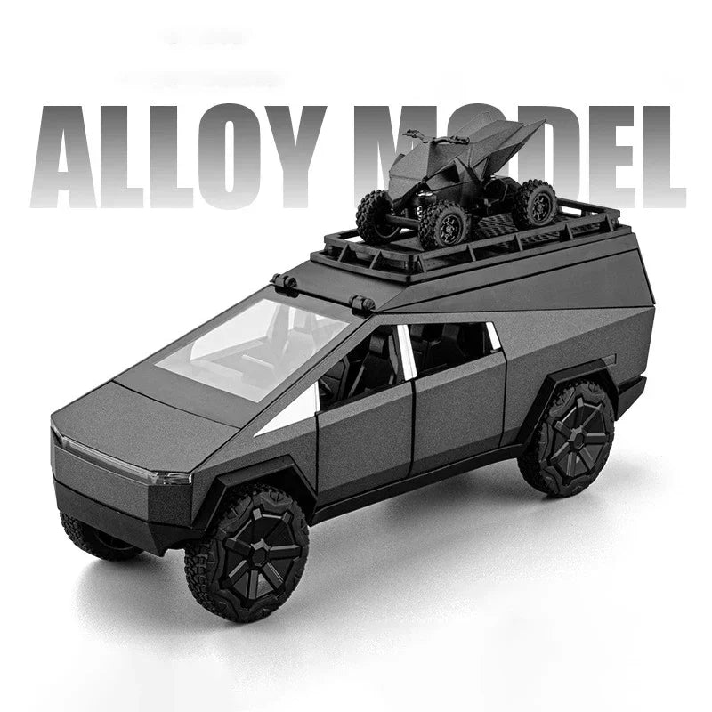 1:32 Cybertruck RV Diecast Model – Alloy Pickup Toy with Sound & Light