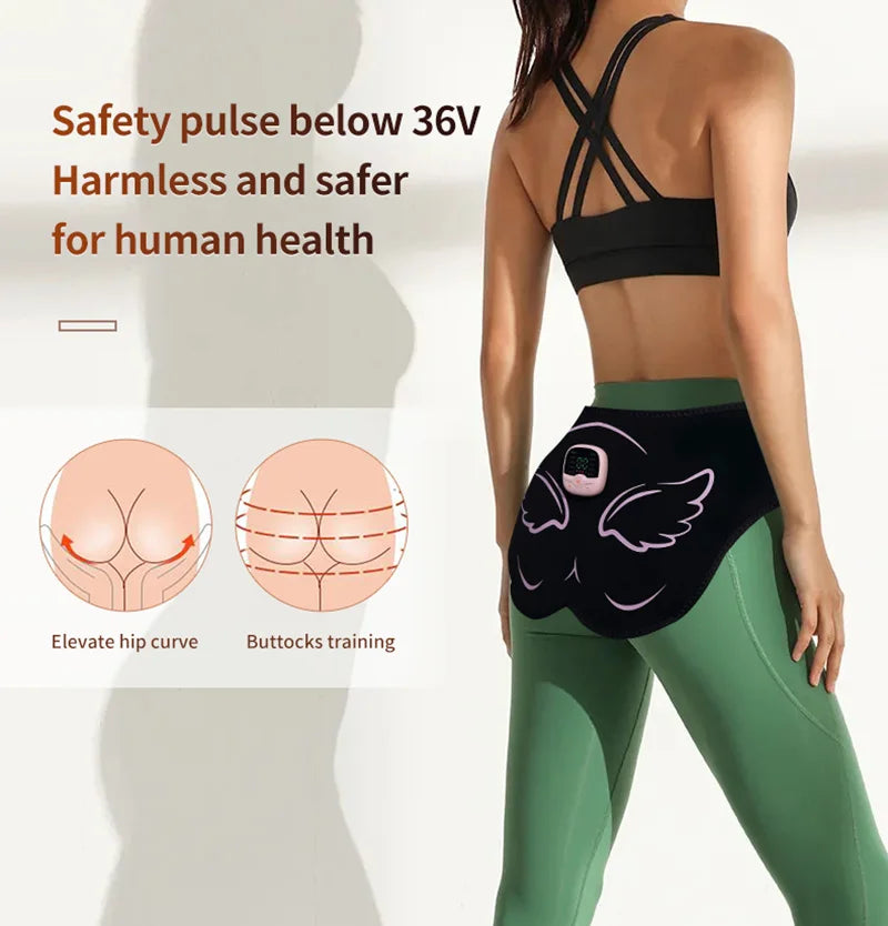 Electric Ems Butt Muscle Stimulator – Usb Rechargeable Hips Trainer For Buttock Lifting, Fat Burning & Body Toning