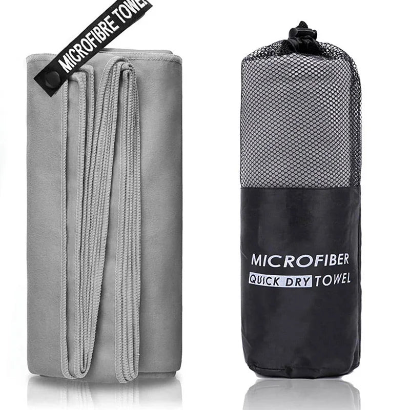 Quick-Dry Microfiber Sport Towel – Super Absorbent, Ultra Lightweight & Compact – Fast Drying Travel Towel for Gym, Camping, Running, Yoga, Swimming & Beach