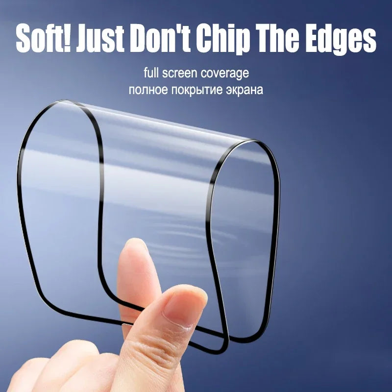 2 Pcs Ceramic Screen Protector for iPhone 16/15/14/13/12 Pro Max - Flexible & High-Clear