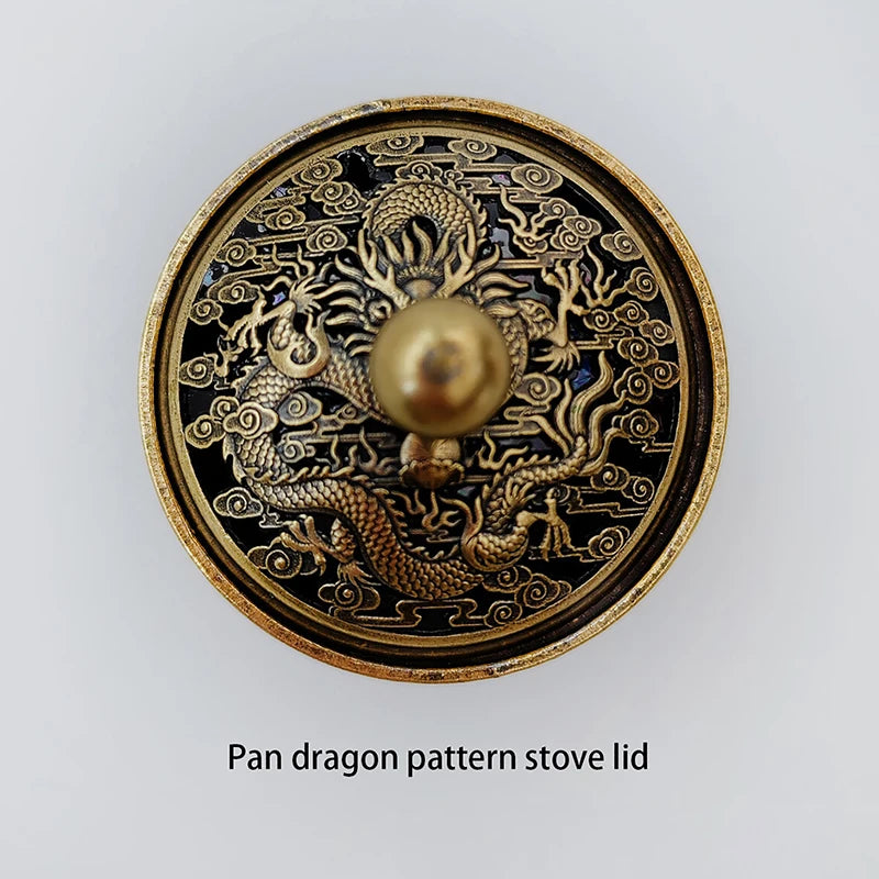 Lotus Flower Brass Incense Burner – Handmade Buddhist Incense Holder for Home & Office Decoration
