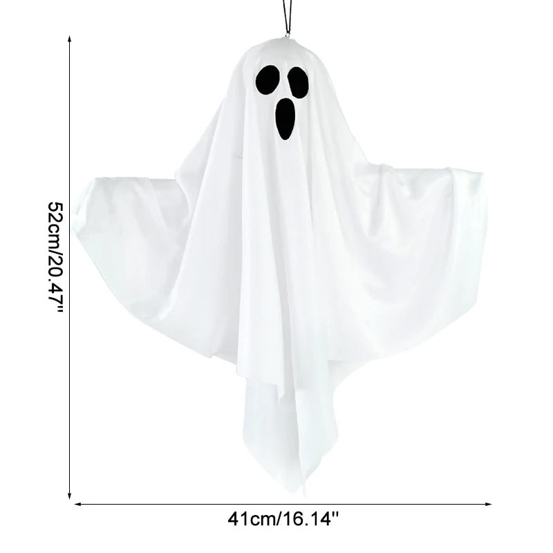 Halloween LED Glow Ghost – Hanging Horror Prop with Lights for Indoor & Outdoor Haunted House Decoration