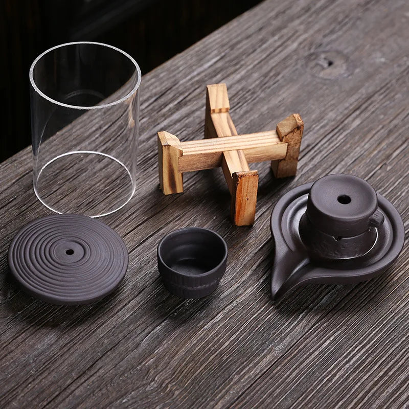 Purple Sand Backflow Incense Burner – Indoor Aroma Diffuser & Decorative Craft