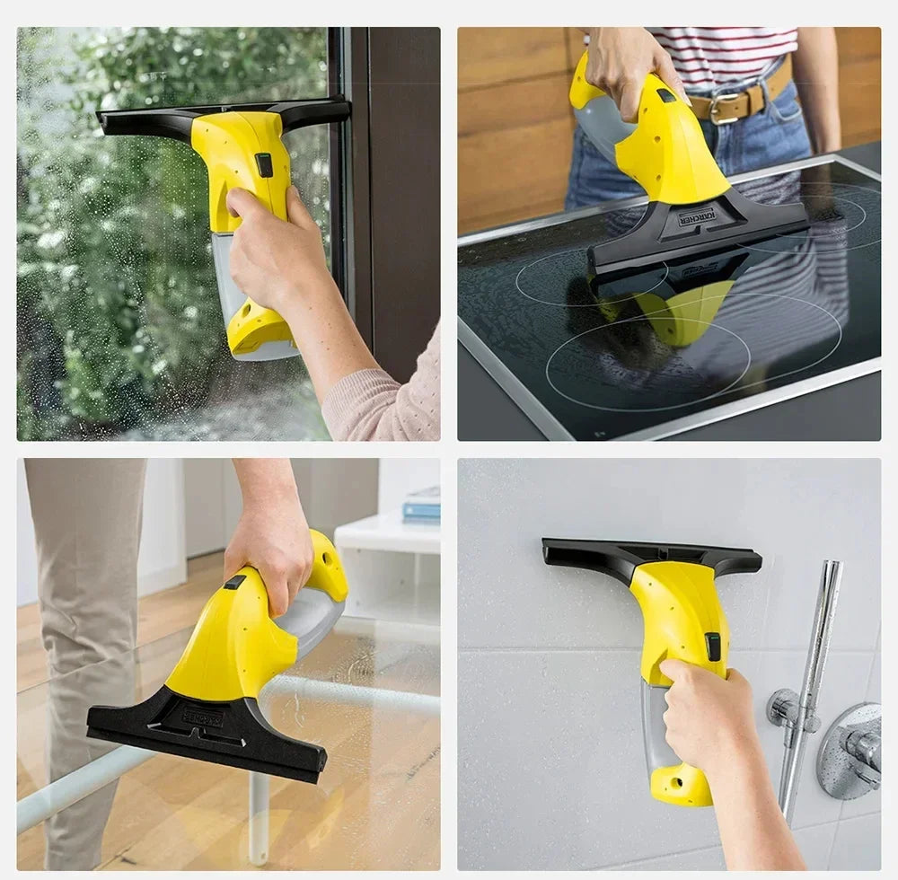 Karcher Wv1 Window Cleaner – Electric Glass Cleaning Tool With Strong Suction, Lightweight, Rechargeable, Multi-surface Use