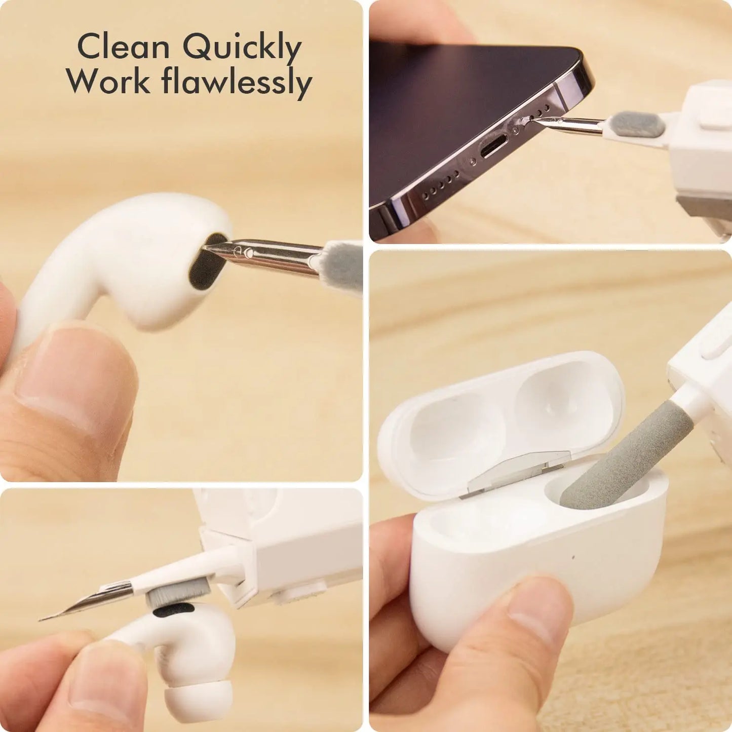 8-in-1 Computer Cleaning Kit for Keyboard, Earphones, Headphones & Screens
