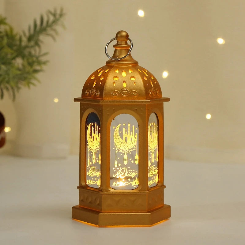 Eid Ramadan Candle Lamp – Hanging Pendant Lantern for 2025 Ramadan Decor & Party Supplies