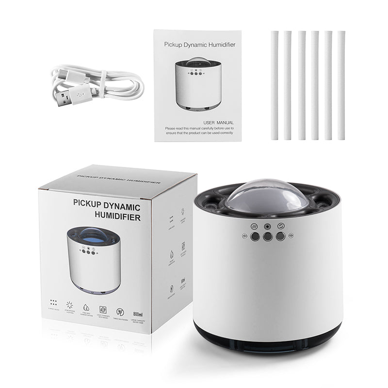 Wholesale Voice Control Colorful LED Humidifier - 800ml USB Ultrasonic Cool Mist