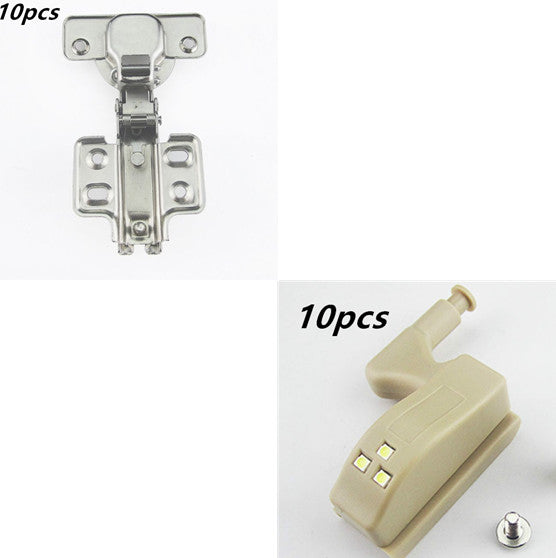 10-Piece LED Automatic Sensor Cabinet Hinge Light Set – Energy-Efficient Closet Lighting
