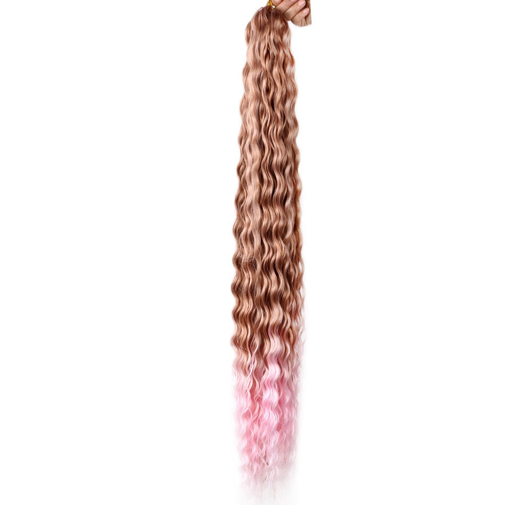 European & American Style Synthetic Fiber Wig – 32" Long, Multiple Colors Available
