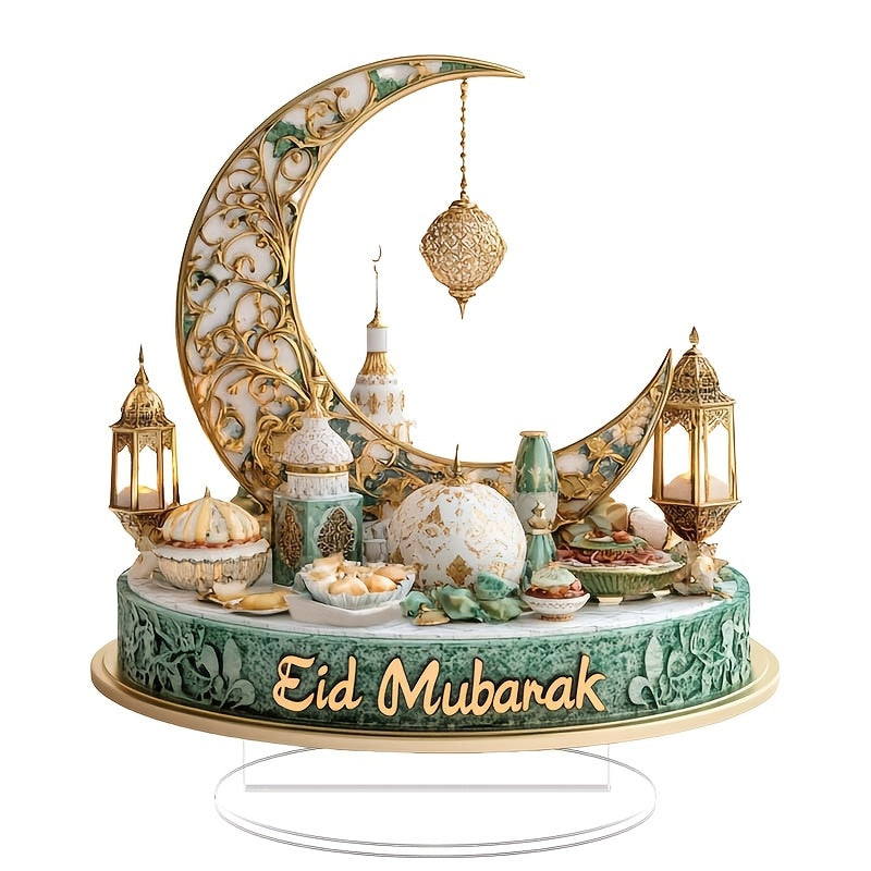 Charming Ramadan 2D Acrylic Decoration – Boho Style Table, Home & Window Display
