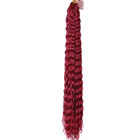 European & American Style Synthetic Fiber Wig – 32" Long, Multiple Colors Available