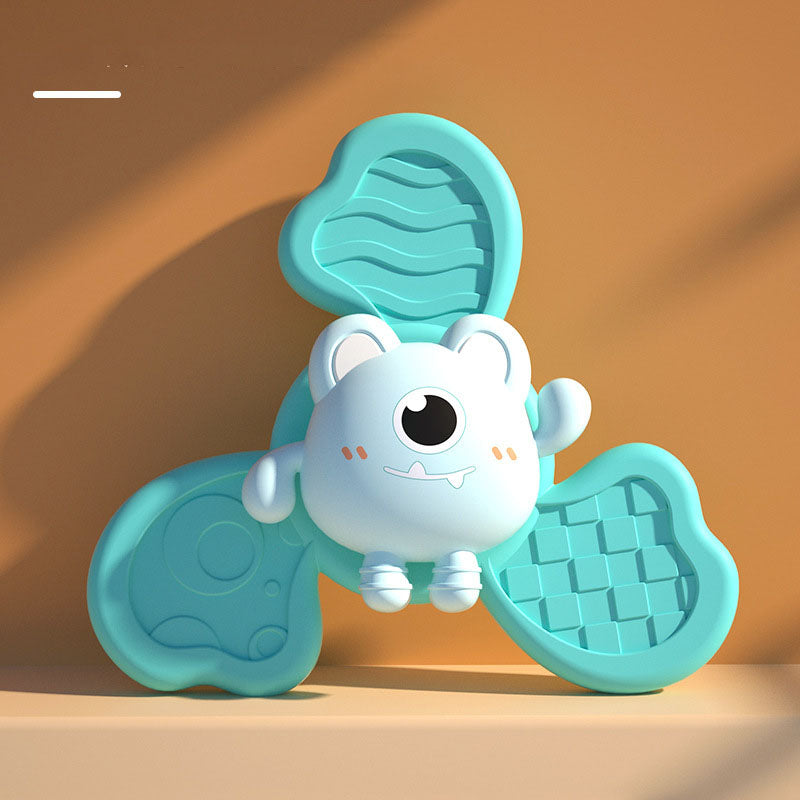 Baby Bath Spinning Top Toy – Animal Hand Spinner with Suction Cups, Safe and Fun Baby Bath Toy