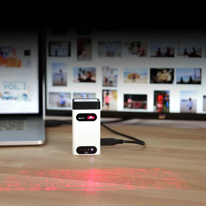 Virtual Laser Keyboard with Bluetooth: Wireless Projector Keyboard for Phone, Laptop & PC