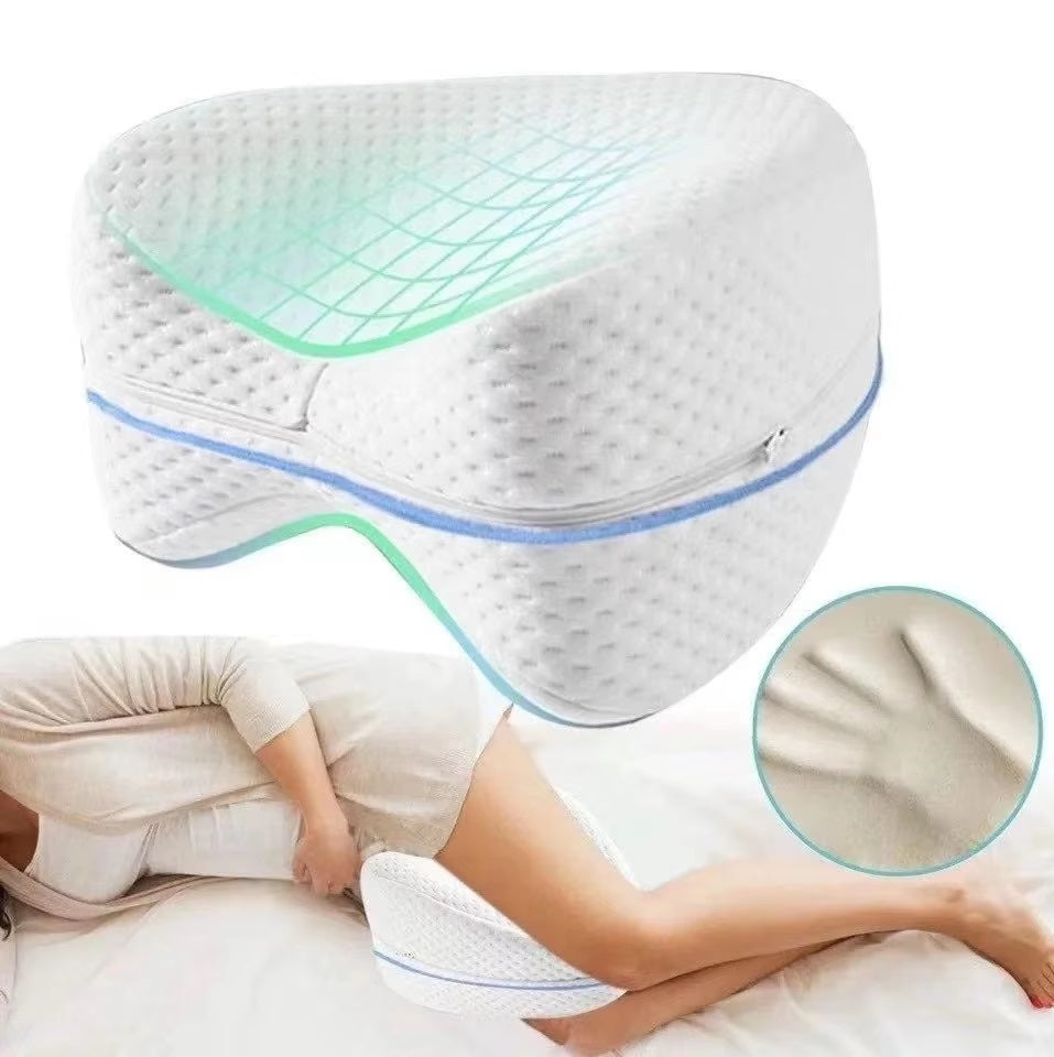 Heart-Shaped Memory Foam Knee Pillow for Pregnancy - Slow Rebound Leg Pillow for Comfort & Support