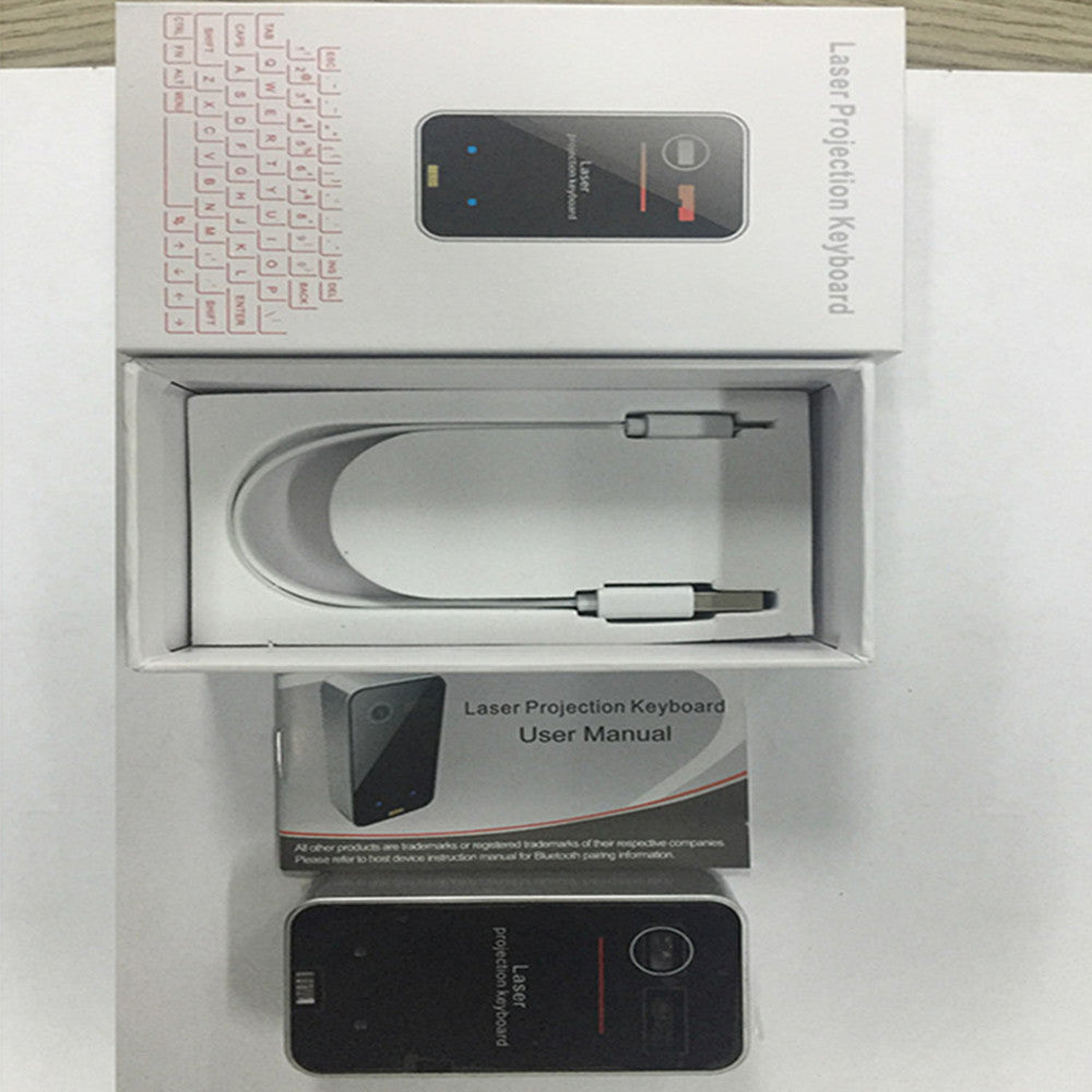 Virtual Laser Keyboard with Bluetooth: Wireless Projector Keyboard for Phone, Laptop & PC