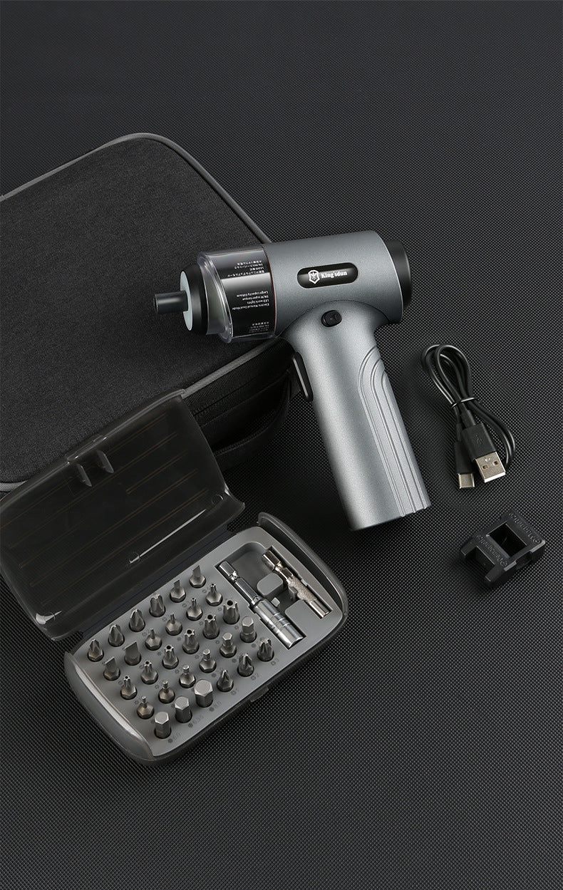 35-in-1 Lithium Battery Rechargeable Electric Screwdriver Set - 5 Nm Power Tool