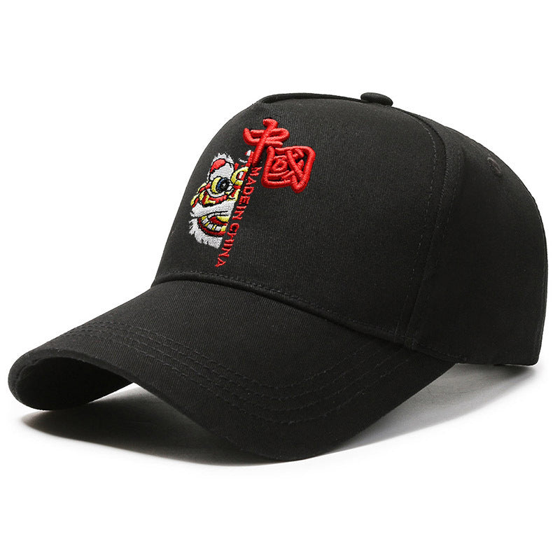 Unique Men's Hat with Tiger Head – Enlarged Brim & Body