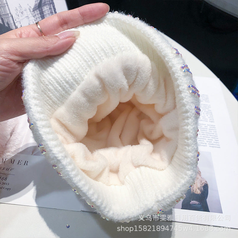Winter Woolen Hat for Women – Plus Velvet Thickened Cold Weather Cap