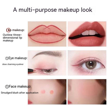 Waterproof Matte Lip Liner Pen – Rotating Lipstick, Long-Lasting Color