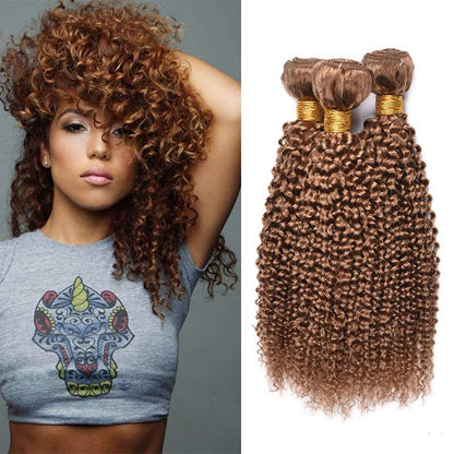 Deep Wave Human Hair Bundle - Kinky Curly, Medium Length
