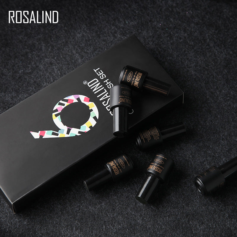 Fine Nail Polish Set - 6 Bottles of Vibrant Colors