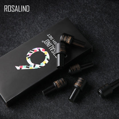 Fine Nail Polish Set - 6 Bottles of Vibrant Colors