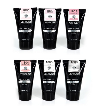 Venalisa Poly Nail Gel Kit - Builder Gel & Acrylic Extension Set