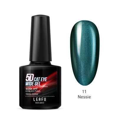 Bright Gel Nail Glitter Polish - Color-Changing Cat Eye Nail Art (20ml)