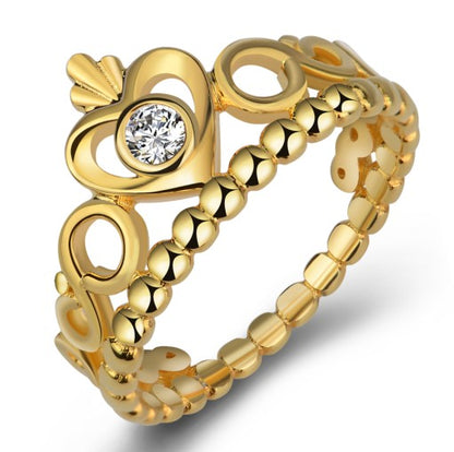 925 Sterling Silver Crown Ring – Elegant Royal Design