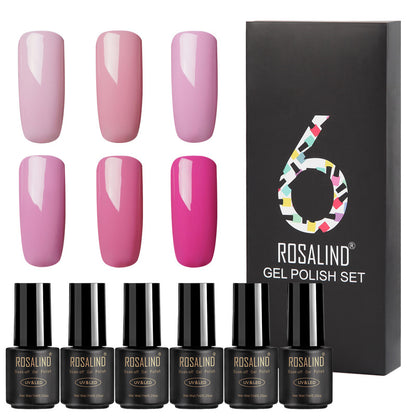 Fine Nail Polish Set - 6 Bottles of Vibrant Colors
