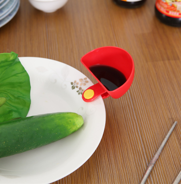 Creative Mini Clip-On Bowls for Plates – Colorful Dipping Cups