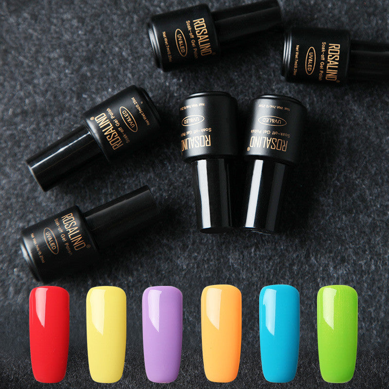 Fine Nail Polish Set - 6 Bottles of Vibrant Colors