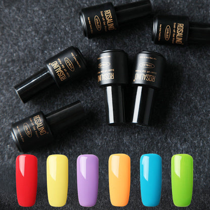 Fine Nail Polish Set - 6 Bottles of Vibrant Colors