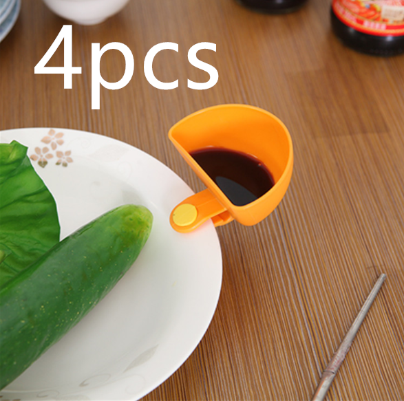 Creative Mini Clip-On Bowls for Plates – Colorful Dipping Cups
