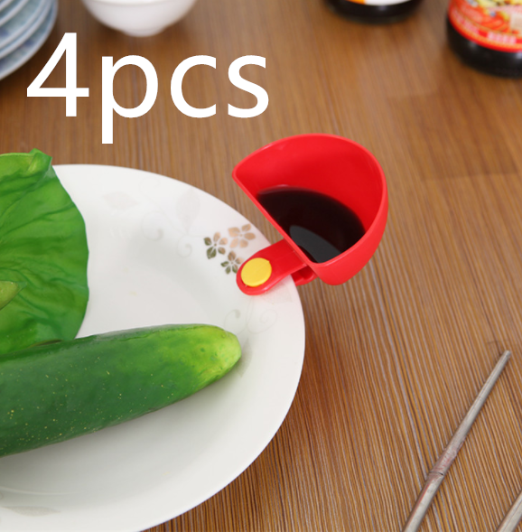 Creative Mini Clip-On Bowls for Plates – Colorful Dipping Cups