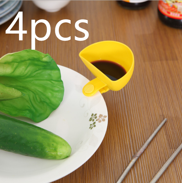 Creative Mini Clip-On Bowls for Plates – Colorful Dipping Cups