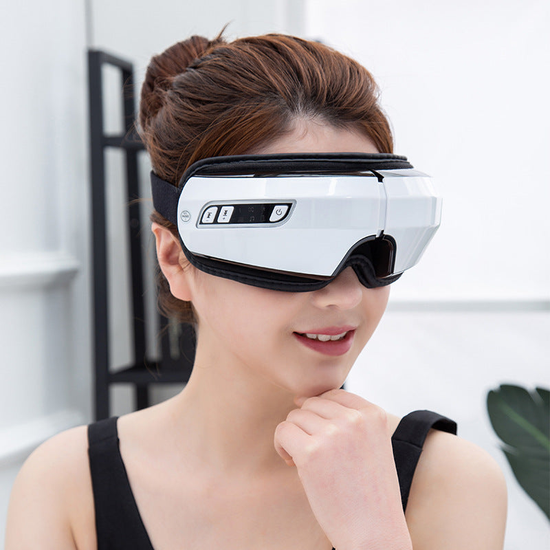Electric Eye Massager - Air Pressure, Hot Compress & Vibration, Bluetooth Enabled