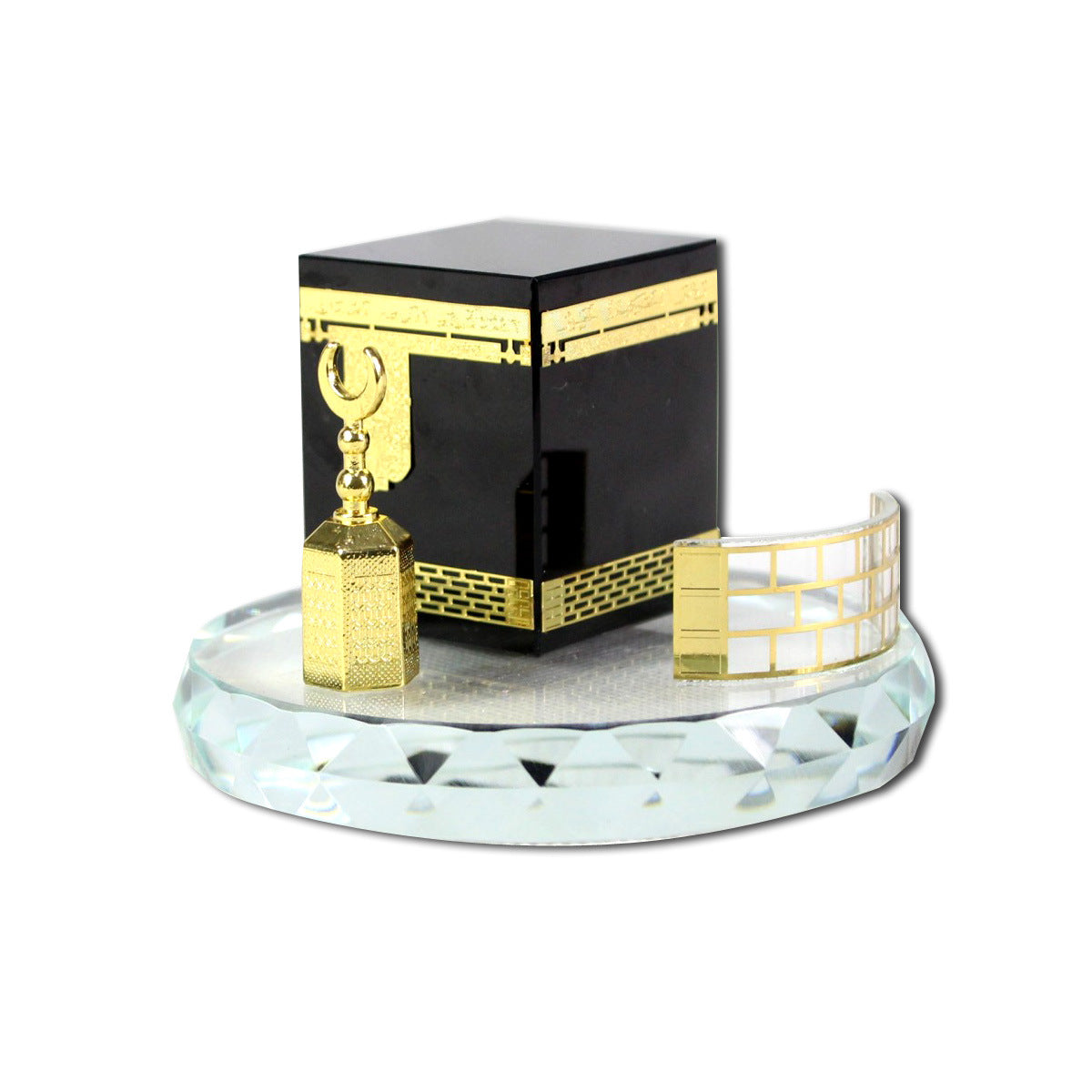 Round Kaaba Three-Piece Set – Muslim Car Accessories & Islamic Ornament